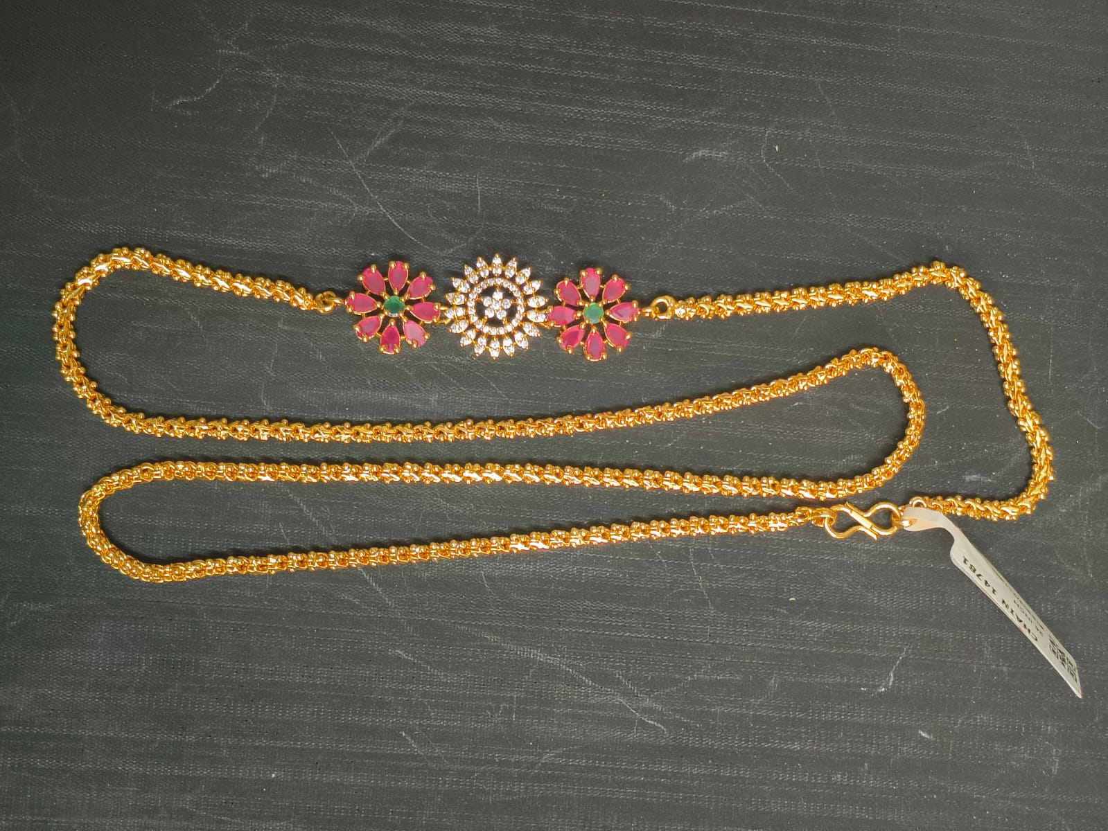 3 Flower Mangalsutra Chain